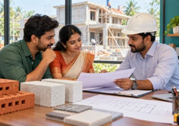 Building material quotation planning — AI-generated illustration